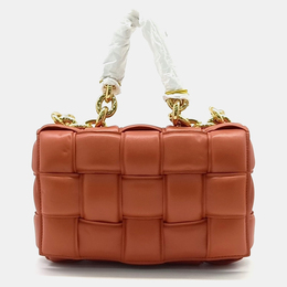 Bottega Veneta Brown Leather Padded Chain Cassette Bag 1125537