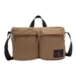 Calvin Klein Тканевая плечевая сумка через плечо среднего размера мужская землянисто-коричневая hh3777-326 | earthy brown