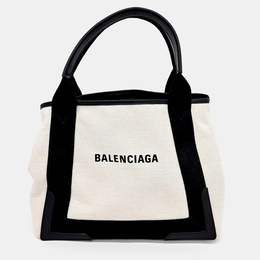 Balenciaga: Бежевая сумка-шоппер 