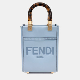 Fendi: Голубая сумка через плечо  Sunshine