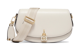 Сумка через плечо Mila из телячьей кожи среднего размера белая Michael Kors 30s3gimm8l-289