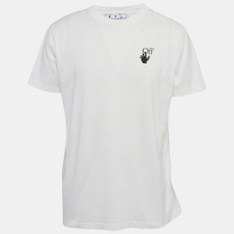 Off-White: Белая футболка 