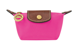 Кожаный клатч-кошелек Le Pliage из коровьей кожи для женщин розовый Longchamp 30016089p73 | pink