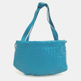 Bottega Veneta Blue Leather Mesh Bulb Small Bag 1170792