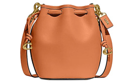 Сумка через плечо Camila из телячьей кожи Coach, ведерко, кросс-боди, обычная модель, оранжевая cj835-b4uc8