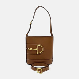 Gucci Brown Leather 73 Small Bucket Bag Model 1195303
