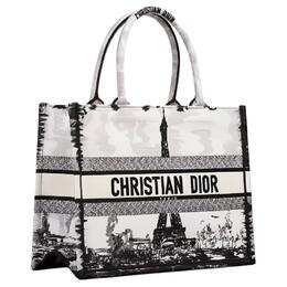 Вышитая сумка-шоппер, средний размер, женская, черная Christian Dior m1296zegg-m933