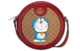 Сумка через плечо Doraemon Collaboration Canvas With Leather Round, женская Gucci 625216-2t8ag-8580