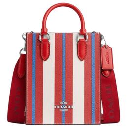 Сумка через плечо N/S Canvas With Leather мини женская разноцветная Coach ct807-svcah