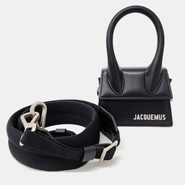 Jacquemus: Чёрная сумка через плечо  Le Chiquito