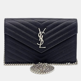 Saint Laurent Paris: Чёрная сумка через плечо  Monogram