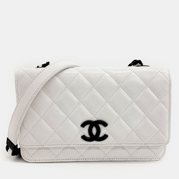 Chanel: Белая сумка через плечо 