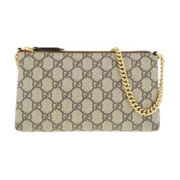 Сумка через плечо, женский бумажник бежевый и черный Gucci 779791-khnkg-8534