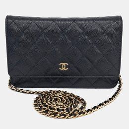 Chanel: Чёрная сумка через плечо 