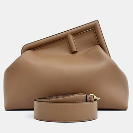 Fendi Brown Leather First Bag Medium 1216065