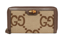 Сумка-кошелёк Diana Canvas With Leather от Gucci цвета эбеновое дерево, верблюжий и коричневый 658634-ukmbt-2572