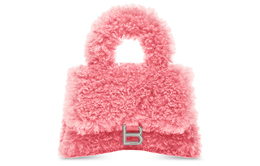Furryhourglass Овчинная Кроссбоди Мини Сумка Через Плечо Женская Розовая Balenciaga 676384210fp5812