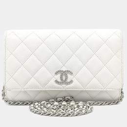 Chanel: Белая сумка через плечо 