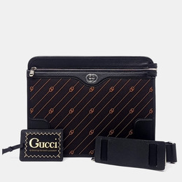 Gucci: Чёрная сумка через плечо 