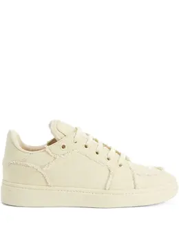 Giuseppe Zanotti GZ94 frayed-detail lace-up low-top sneakers 28606377