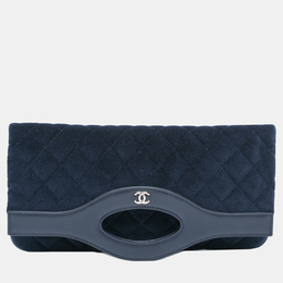 Chanel: Синий клатч 