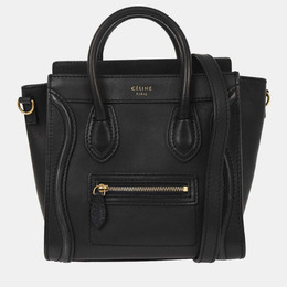 Celine: Синяя сумка-шоппер 