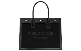 Rive Gauche Сумка-тоут из сетки с глянцевой кожей, Шоппер, Женская сумка Чёрный Saint Laurent 743153-fabxi-1000
