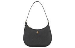 Эмерсон Текстурированная Кожаная Сумка Через Плечо Женская Черная Tory Burch 137416-001