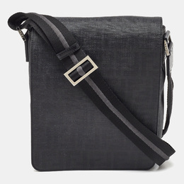 Fendi: Чёрная сумка  Zucca