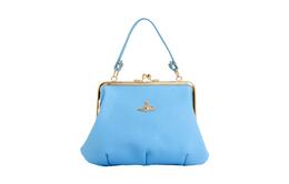 Кожаная плечевая сумка через плечо, бумажник Vivienne Westwood женский синий 52020003l001nk403