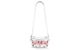 Le Cagole Кроссбоди из овчины Наплечная сумка Сверхмалая Мужская Белый Balenciaga 7190822aaxd9005