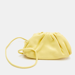 Bottega Veneta Yellow Leather Extra Mini The Pouch Bag 1147049