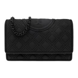 Кожаный кошелек Fleming, сумка через плечо, кросс-сумка женская черная Tory Burch 142518-001