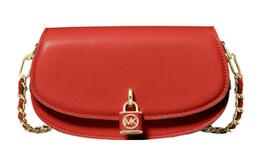 Сумка Mila через плечо, кожаная женская красная Michael Kors 30f3gimm1l-808-brterractta