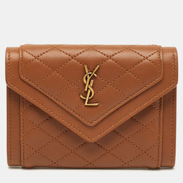 Saint Laurent Paris: Коричневый кошелёк  Gaby