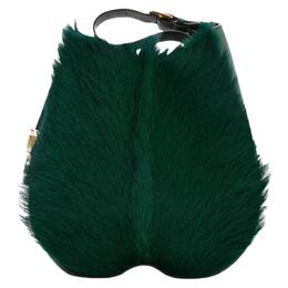 Сумка через плечо из козьей и телячьей кожи для женщин Vine Green Burberry 80775741