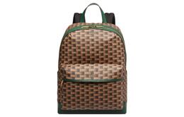 Кожаная сумка-рюкзак мужская зеленая и коричневая Bally 6304613