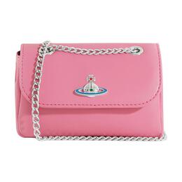 Сумка через плечо Vivienne Westwood из ягненка, кошелек женский розовый 5202006rul001l粉色