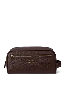 Polo Ralph Lauren pebbled-leather wash bag 30264925