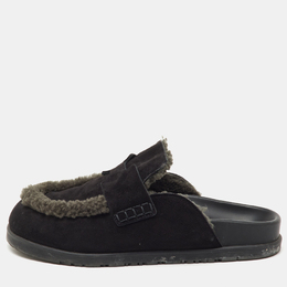 Hermes: Чёрные сабо 