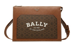 Портативная сумка через плечо PU, мужская коричневая Bally 6300804