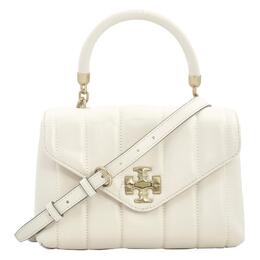 Сумка через плечо Kira Leather, Кроссбоди, Женская Сумка Трампетс Кремово-Белая Tory Burch 83943-136