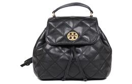 Кожаный рюкзак Trumpets для женщин черный с золотом Tory Burch 137410-001