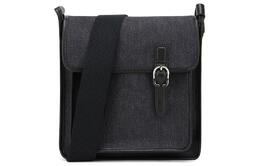 Хлопковая сумка через плечо унисекс черная Longchamp 10236heg006