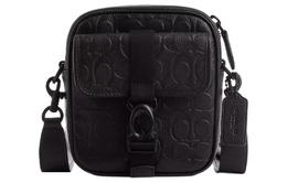 Beck Pebble Leather Shoulder Bag, Crossbody Bag Men's Black Coach cp267-blk