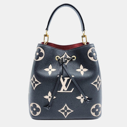 Louis Vuitton Black Giant Monogram Empriente Leather Neonoe MM Bucket Bag 973573