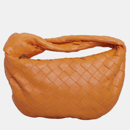 Bottega Veneta Orange Leather Mini Jodie Shoulder Bag 1037794