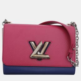 Louis Vuitton Soft Pink, Pink, Blue Epi Leather Twist MM Bag 1054979
