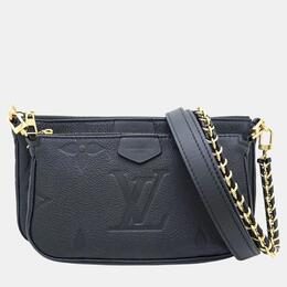 Louis Vuitton Noir Monogram Empreinte Multi Pochette Accessoires Shoulder Bag 1079355