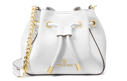 Миниатюрная кожаная сумка-кроссбоди Phoebe чисто-белого цвета Michael Kors 32h1g8pd0l-085